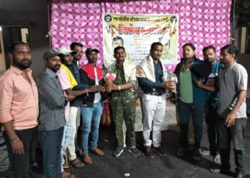 उप पोलीस स्टेशन राजाराम (खां) येथे पोलीस अधिकाऱ्यांना निरोप संमारंभ कार्यक्रम संपन्न.