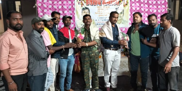 उप पोलीस स्टेशन राजाराम (खां) येथे पोलीस अधिकाऱ्यांना निरोप संमारंभ कार्यक्रम संपन्न.