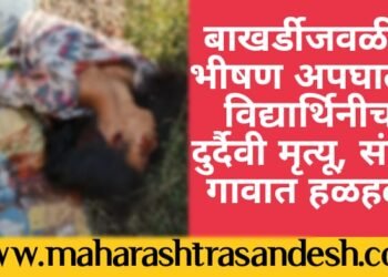 कोरपणा तालुक्यातील बाखर्डीजवळील भीषण अपघातात विद्यार्थिनीचा जागीच मृत्यू, संपूर्ण गावात हळहळ.