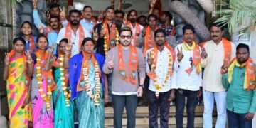 राजे अम्ब्रिशराव आत्राम यांच्या नेतृत्वाखाली अहेरी विधानसभा क्षेत्रात 4 ग्रामपंचायतीत भाजपाचा दणदणीत विजय.