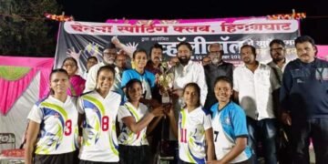 चेतना स्पोर्टिंग क्लब हिंगणघाट द्वारा आयोजित महिला पुरुष व्हॉलीबॉलचे खुले स्पर्धेचे आयोजन.