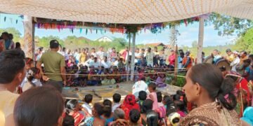 माजी जिल्हा परिषद अध्यक्ष अजयभाऊ कंकडालवार यांनी पोचम्मा बोनालू कार्यक्रमला उपस्थित.