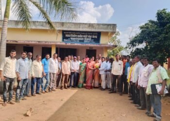 ग्रामपंचायत कार्यालय गेवर्धा येथील सभागृहात महात्मा गांधी तंटामुकी समिती अध्यक्ष निवड.