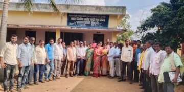 ग्रामपंचायत कार्यालय गेवर्धा येथील सभागृहात महात्मा गांधी तंटामुकी समिती अध्यक्ष निवड.