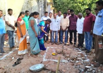 ग्राम पंचायत जाफराबाद हद्दीत विकास कामाला सुरुवात, सरपंच निर्मला कुळमेथे यांच्या हस्ते भूमिपूजन.