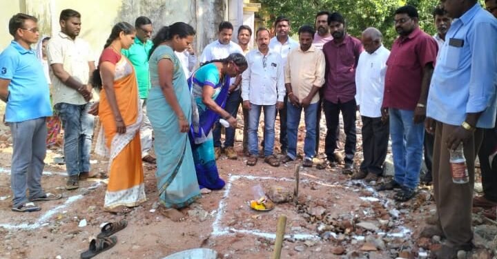 ग्राम पंचायत जाफराबाद हद्दीत विकास कामाला सुरुवात, सरपंच निर्मला कुळमेथे यांच्या हस्ते भूमिपूजन.