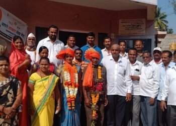 खुर्द ग्रामपंचायत सरपंच पदी सौ. गिरिजाताई साबळे, तर उपसरपंच दगडू शेपाळ यांची नियुक्ती.