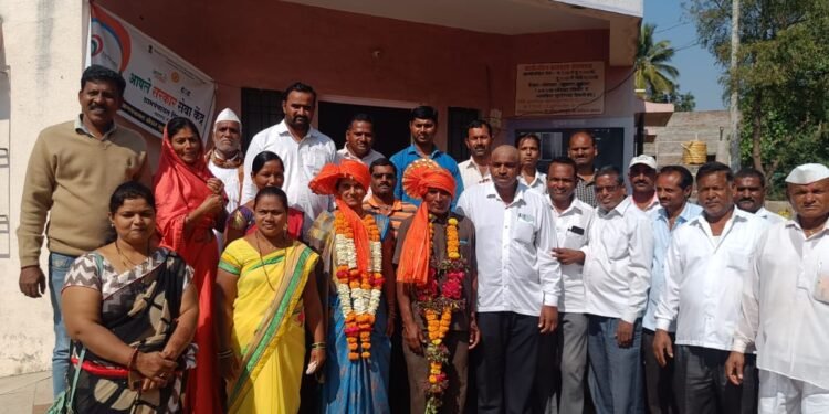 खुर्द ग्रामपंचायत सरपंच पदी सौ. गिरिजाताई साबळे, तर उपसरपंच दगडू शेपाळ यांची नियुक्ती.