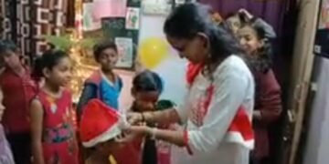 ओंजळ बहुउद्देशीय संस्थेच्या वतीने ख्रिसमस सण चिमुकल्यांन बरोबर मोठ्या उत्साहात साजरा.