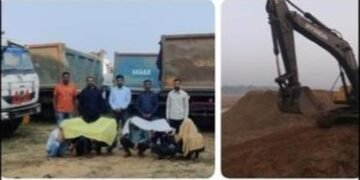 गोंदिया पोलिसानी साईटोला घाट वैनगंगा नदीपात्रातून वाळूचे उत्खनन करणाऱ्या 10 जणांविरुद्ध कारवाई, 2 करोड़ 15 लाख रुपयांचा मुद्देमाल जप्त