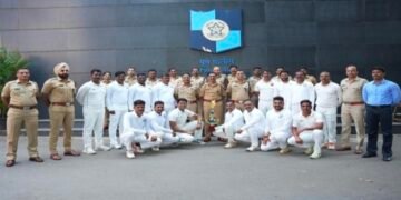 पुणे शहर पोलीसांच्या क्रिकेट टिमचा पोलीस आयुक्तांच्या हस्ते सत्कार