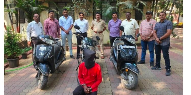 नशेसाठी मोबाईल व वाहन चो-या करणारा अटटल चोरटा समर्थ पोलीस स्टेशनच्या जाळयात