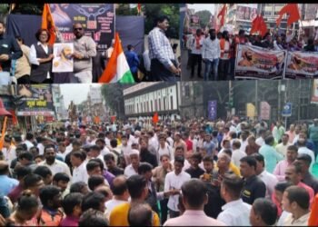 महापुरुषांबद्दल अवमानकारक वक्तव्याच्या निषेधात पुण्यात निघाला भव्य मोर्चा! लक्षणीय नागरिकांनी उपस्थिती.