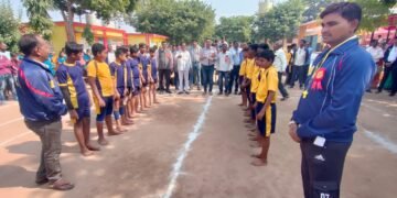 स्मार्ट ग्राम मंगी (बु) येथे अंबुजा फाउनडेशन अंतर्गत शाळांच्या क्रीडा स्पर्धा संपन्न.