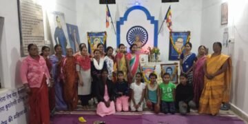 हिंगणघाट येथील सिध्दार्थ नगर येथील बुद्ध विहारात क्रांती ज्योती सावित्रीबाई फुले जयंती साजरी.