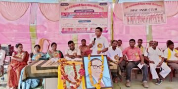 बोलेपल्ली येथील कबड्डी व व्हॉलीबॉल सामन्यांचे माजी आमदार दिपक दादा आत्राम यांचे हस्ते उदघाटन.