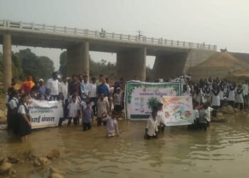 सावित्रीबाई फुले जयंती आणि वनराई बंधाऱ्याचे बांधकाम, विहीरगाव ग्रामपंचायत, जि प हायस्कूल आणि अंबुजा फाउन्डेशन यांचे संयुक्त आयोजन.