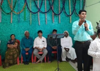 राहुरी येथे ख्रिस्ती आघाडीच्या वतीने  ख्रिस्ती समाजावर होणाऱ्या अन्याय अत्याचाराचा विरोधात सभेचे आयोजन.