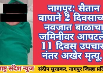 नागपूर: सैतान बापाने 2 दिवसाच्या नवजात बाळाचा जमिनीवर आपटले, 11 दिवस उपचारा नंतर अखेर मृत्यू.