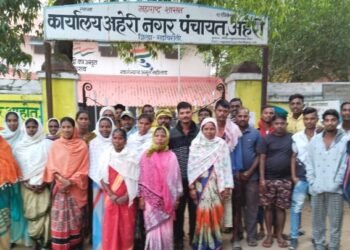 अहेरी नगरपंचायत सफाई कामगारांचे कामबंद आंदोलन यशस्वी, येत्या २ दिवसांत थकीत वेतन मिळणार.