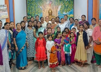 बौद्ध धम्म संस्कार संघ श्रावस्ती विहार, संजय नगर सांगली येथे राजमाता जिजाऊ यांची जयंती मोठ्या उत्साहात साजरी.