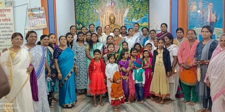 बौद्ध धम्म संस्कार संघ श्रावस्ती विहार, संजय नगर सांगली येथे राजमाता जिजाऊ यांची जयंती मोठ्या उत्साहात साजरी.