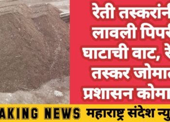 रेती तस्करांनी लावली पिपरी घाटाची वाट, रेती तस्कर जोमात प्रशासन कोमात.