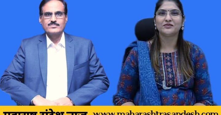 मतदार नोंदणी व जनजागृती मध्ये उत्कृष्ट कार्याबद्दल जिल्हाधिकारी अशोक शिनगारे व उपजिल्हा निवडणूक अधिकारी अर्चना कदम यांचा सन्मान.