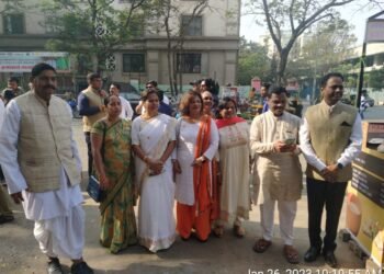 भारतीय जनता पार्टी मिरा भाईंदर जिल्हा कार्यालय मिरा रोड येथे प्रजासत्ताक दिन मोठ्या उत्साहात साजरा.