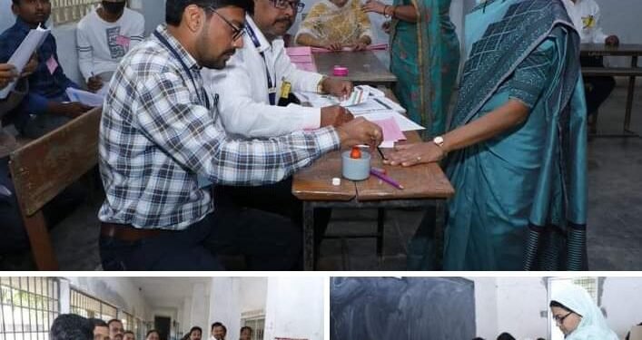 विधान परिषद शिक्षक मतदारसंघ निवडणूक वर्धा जिल्ह्यात 86 टक्के मतदारांनी बजावला मतदानाचा हक्क.