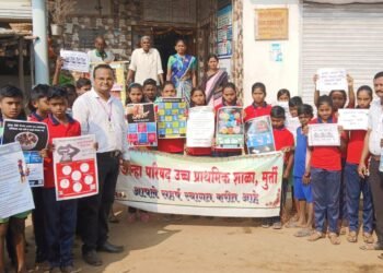 राष्ट्रीय बालपरिषदेत मूर्ती येथील अस्मिता डाखरे हिने केले चंद्रपूर जिल्ह्याचे प्रतिनिधित्व.