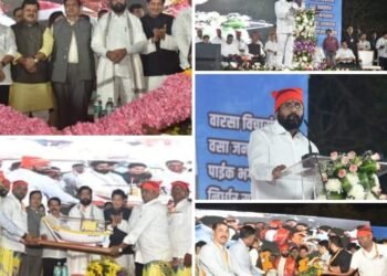 कोळीवाडा येथे मच्छिमार बांधवांच्या वतीने मुख्यमंत्री एकनाथ शिंदे यांचा जाहीर नागरी सत्कार.