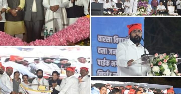 कोळीवाडा येथे मच्छिमार बांधवांच्या वतीने मुख्यमंत्री एकनाथ शिंदे यांचा जाहीर नागरी सत्कार.