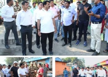 “वॉक विथ कमिशनर” संकल्पनेतून मा. आयुक्त यांनी प्रभाग समिती क्रमांक 6 कार्यालय ते काशिगाव याठिकाणी केला पाहणी दौरा.