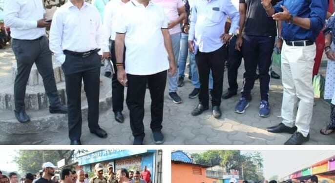 “वॉक विथ कमिशनर” संकल्पनेतून मा. आयुक्त यांनी प्रभाग समिती क्रमांक 6 कार्यालय ते काशिगाव याठिकाणी केला पाहणी दौरा.