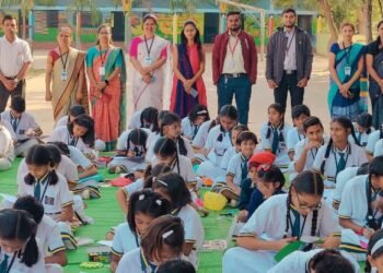 राजुरा येथील इन्फंट कॉन्व्हेंट येथे ॲक्सिस बँकेतर्फे विविध स्पर्धांचे आयोजन.