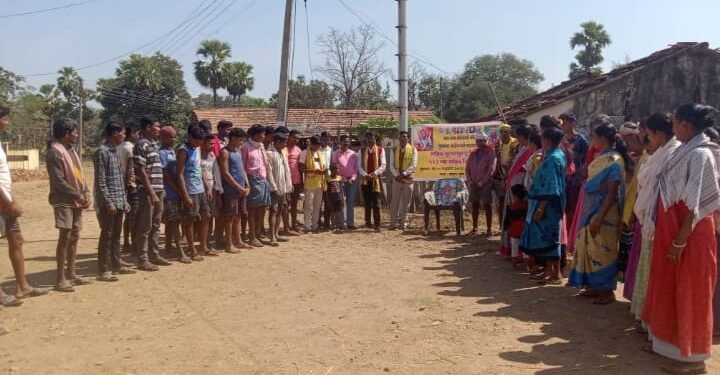 अहेरी तालुक्यातील कोरेपल्ली येथे भुमकल दिवस साजरा..