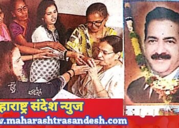 दैनिक वृतपत्र सम्राटाची धुरा निलिमाताई यांनी घेतली खांद्यावर, स्मृतीशेष बबनराव कांबळे यांच्या प्रतिमेला वंदन करून कार्याला सुरुवात.