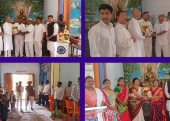 बौद्ध धम्म संस्कार संघ विहार सांगली येथे छत्रपती शिवाजी महाराज यांची जयंती मोठया उत्साहात साजरी.