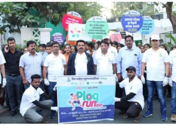 स्वच्छ सर्वेक्षण 2023 अभियान अंतर्गत मिरा भाईंदर महानगर पालिका आयोजित प्लॉग रनचा मनपा आयुक्त यांच्या हस्ते शुभारंभ.