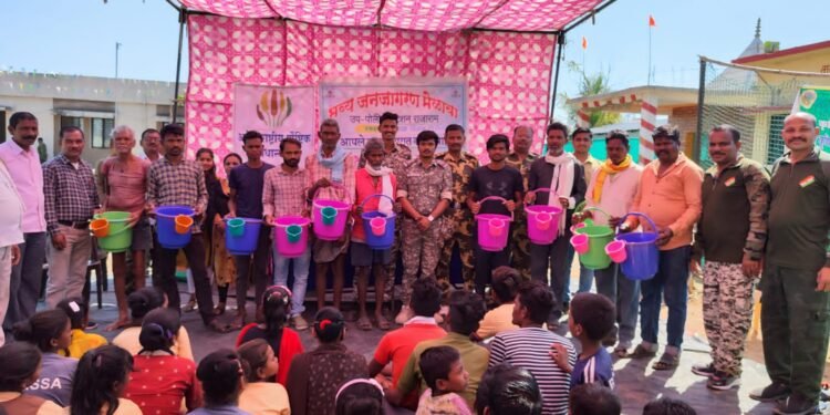 दादालोरा खिलकीच्या माध्यमातून उपपोलीस स्टेशन राजाराम खां.येथे महाजनजागरण मेळावा.