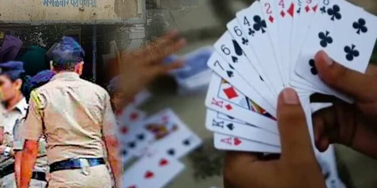 जुगार अड्डयावर छापा टाकुन १६ इसमावर कारवाई करून त्यांचेकडुन रोख  ७३,९३०/– रू. किचा मुद्देमाल जप्त.