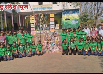 राजुरा: आदर्श शाळेत पर्यावरणपूरक होलिकात्सवाचे आयोजन संपन्न, राष्ट्रीय हरीत सेना, स्काऊट गाईडच्या वतीने आयोजन.