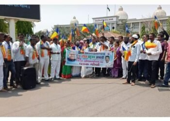 सांगलीत वंचित बहुजन आघाडीच्या वतीने केंद्र व राज्य सरकार विरोधात जोरदार आंदोलन.