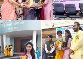 मराठी-हिंदी पत्रकार असोसिएशन, समता संघर्ष फाऊंडेशन व स्नेहबंध चॅरिटेबल ट्रस्टच्या संयुक्त विद्यमाने जर्नालिस्ट माधुरी कटकोजवार सन्मानित.