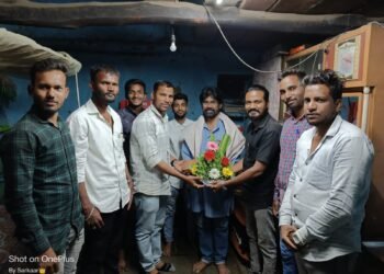 डॉ. बाबासाहेब आंबेडकर जयंती महोत्सव समिती पट्टणकडोली, जिल्हा कोल्हापूर यांच्या वतीने डॉ नितिन गोंधळे यांचा सत्कार