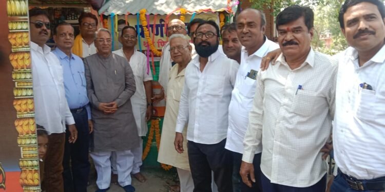 गुढीपाडवा मराठी नववर्षाच्या दिना निमित्त हिंगणघाट येथे पाणी प्याउचे लोकार्पण.