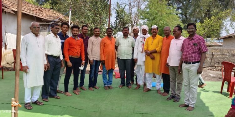 पुरातन शिव मंदिराचा जीर्णोद्धारासाठी आर्य वैश्य समाज व तोहगाव वासीयांचा पूढाकार