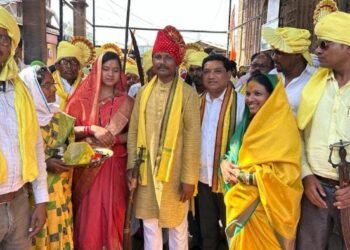 चंद्रपूरच्या आराध्य दैवत माता महाकालीच्या चैत्र यात्रेला माजी आमदार दिपक दादा आत्राम यांच्या उपस्थितीत सुरुवात.