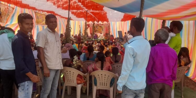 राजाराम येथे प्रभू श्री राम जन्मोत्सव मोठया उत्साहात साजरा, जिल्हा परिषद अध्यक्ष भाग्यश्रीताई आत्राम यांची उपस्थिती.